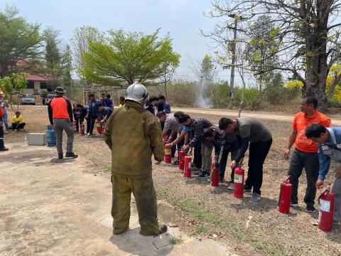 โครงการฝึกซ้อมแผนดับเพลิงในเขตพื้นที่ตำบลหัวถนน