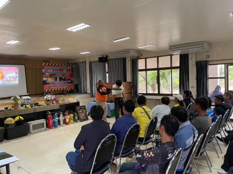 โครงการฝึกซ้อมแผนดับเพลิงในเขตพื้นที่ตำบลหัวถนน