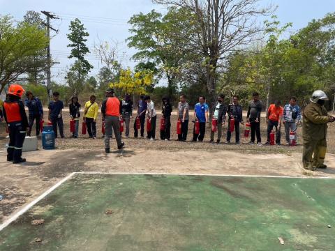 โครงการฝึกซ้อมแผนดับเพลิงในเขตพื้นที่ตำบลหัวถนน
