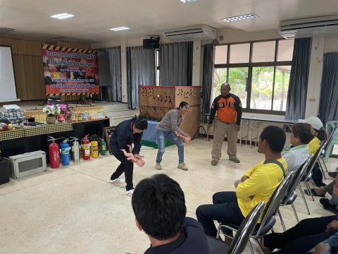 โครงการฝึกซ้อมแผนดับเพลิงในเขตพื้นที่ตำบลหัวถนน