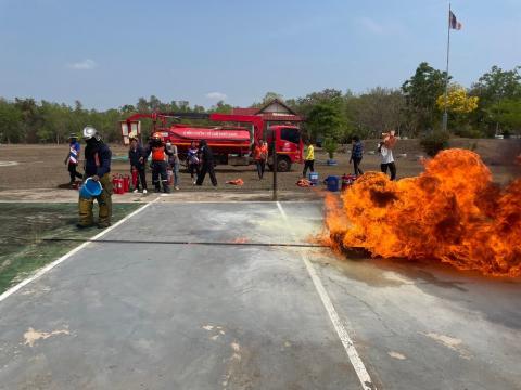 โครงการฝึกซ้อมแผนดับเพลิงในเขตพื้นที่ตำบลหัวถนน