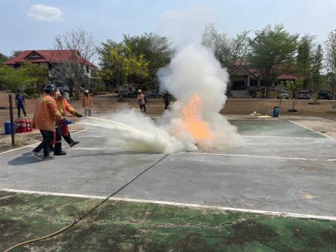 โครงการฝึกซ้อมแผนดับเพลิงในเขตพื้นที่ตำบลหัวถนน