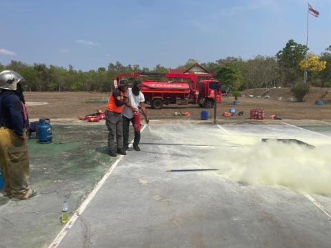 โครงการฝึกซ้อมแผนดับเพลิงในเขตพื้นที่ตำบลหัวถนน