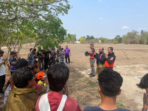 โครงการฝึกซ้อมแผนดับเพลิงในเขตพื้นที่ตำบลหัวถนน