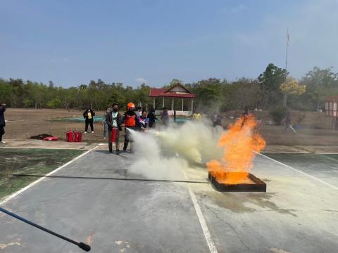 โครงการฝึกซ้อมแผนดับเพลิงในเขตพื้นที่ตำบลหัวถนน