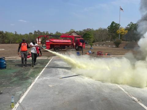 โครงการฝึกซ้อมแผนดับเพลิงในเขตพื้นที่ตำบลหัวถนน
