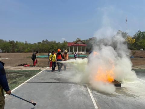 โครงการฝึกซ้อมแผนดับเพลิงในเขตพื้นที่ตำบลหัวถนน