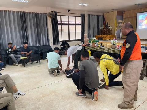 โครงการฝึกซ้อมแผนดับเพลิงในเขตพื้นที่ตำบลหัวถนน