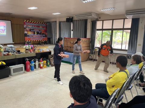 โครงการฝึกซ้อมแผนดับเพลิงในเขตพื้นที่ตำบลหัวถนน