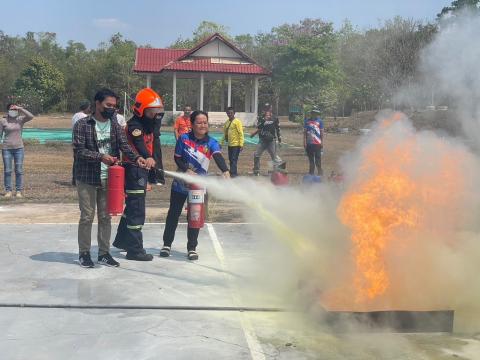 โครงการฝึกซ้อมแผนดับเพลิงในเขตพื้นที่ตำบลหัวถนน