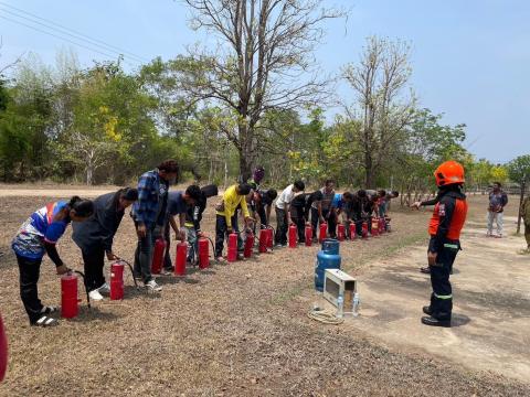 โครงการฝึกซ้อมแผนดับเพลิงในเขตพื้นที่ตำบลหัวถนน