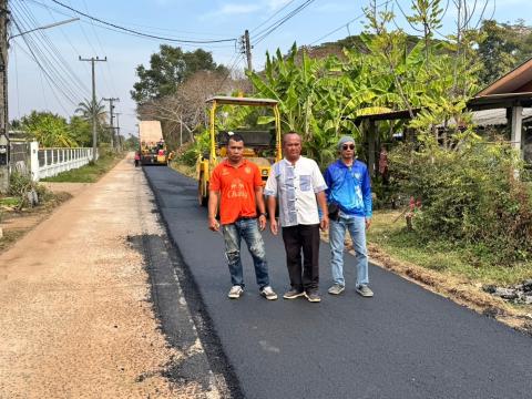 โครงการปรับปรุงซ่อมแซมผิวจราจร สายทางปราสาททอง- ลุงไผ่