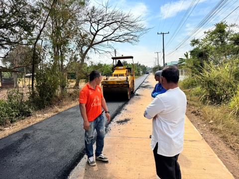 โครงการปรับปรุงซ่อมแซมผิวจราจร สายทางปราสาททอง- ลุงไผ่
