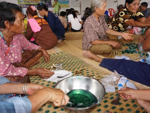 โครงการ อบรมอาชีพผู้สูงอายุตำบลหัวถนน ประจำปี 2559