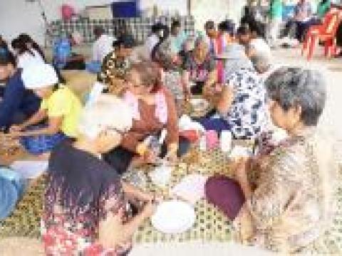โครงการ อบรมอาชีพผู้สูงอายุตำบลหัวถนน ประจำปี 2559